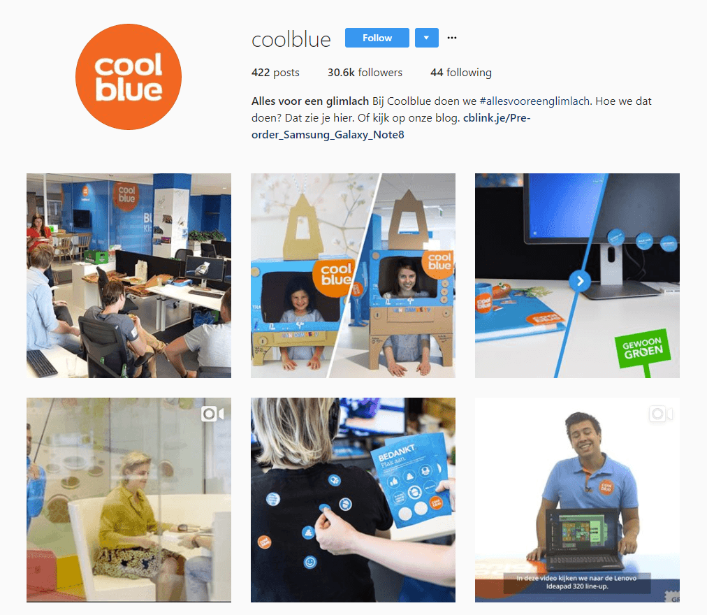 Instagram Coolblue