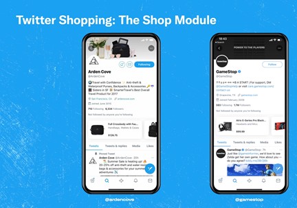 twitter shopping